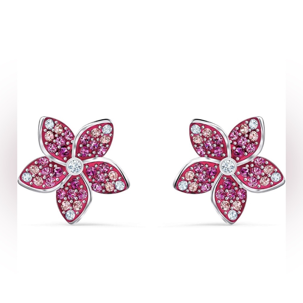 Swarovski Tropical Flower Earrings - Studs
